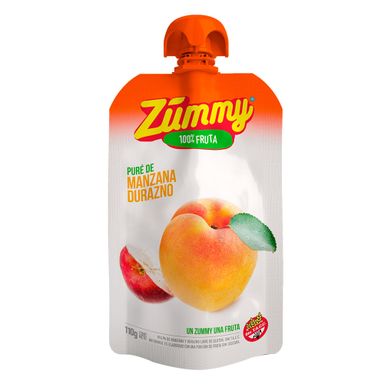 Puré Zummy Pouch De Manzana Y Durazno 110 G