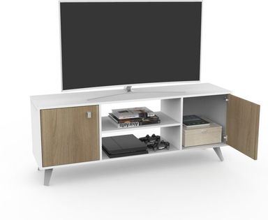 Rack Escandinavo Dielfe Re140 2P 1E Blanco Ciliegio