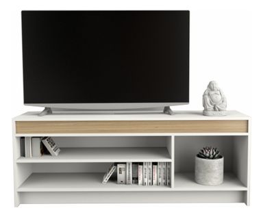 Rack Mesa Para Led Tv Melamina + Envió Sin Cargo Capital Federal Color Olmo Finlandes con Everest AMV