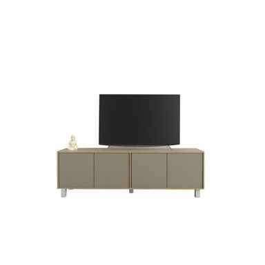 Rack Mesa para Tv hasta 75” Olmo con Gris