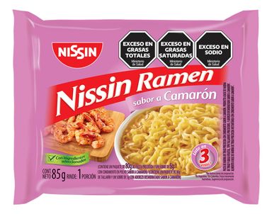 Ramen Nissin Sabor Camarón 85g