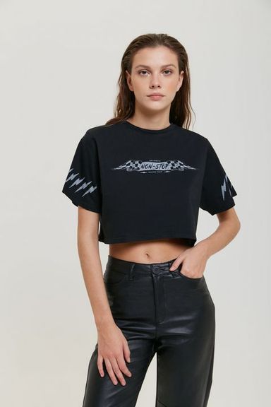 Remera Racer Negro