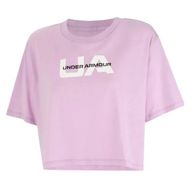 Remera Under Armour Ua W Boxy Crop Brand Ss Arg de Mujer Talle S