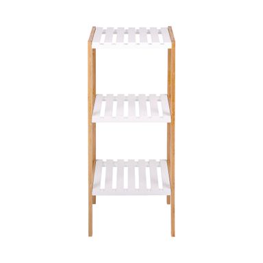 Repisa 3 Niveles 34x33x80 Cm MDF Marrón Cotidiana