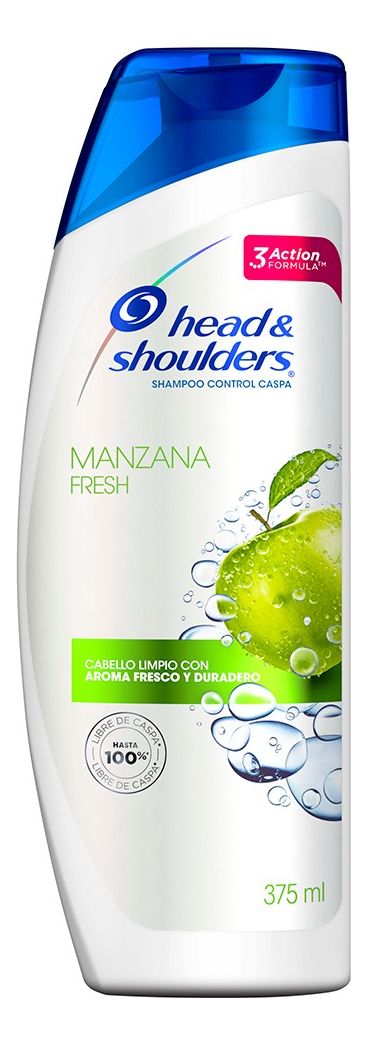 Shampoo Head & Shoulders Manzana Fresh en botella de 375mL por 1 unidad