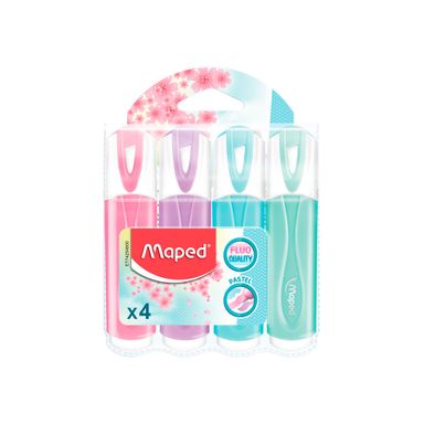 Resaltador Fluo Pastel X4 Col Maped