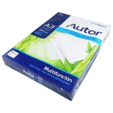 RESMAS A3  HOJAS DE 80 GRS  MARCA  AUTOR  EN CAJAS DE 5 UNIDADES  EL PRECIO ES POR CAJA  ( 5 RESMAS ) Gotas de miel