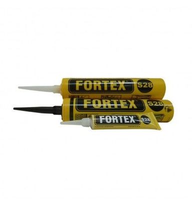 S28-Sellador silicona x 50 GS (transparente) Fortex