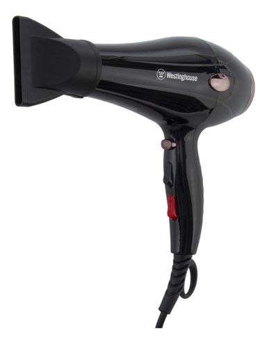Secador De Pelo Westinghouse 2000w 3 Temperaturas Lh Color Negro