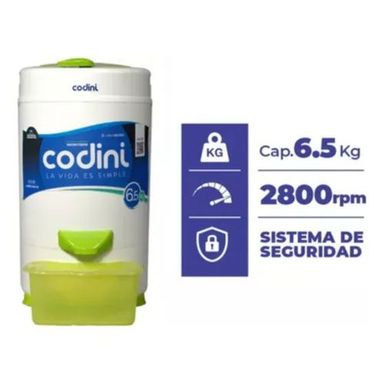 Secarropas Centrífugo Codini Innova 6.5kg Verde