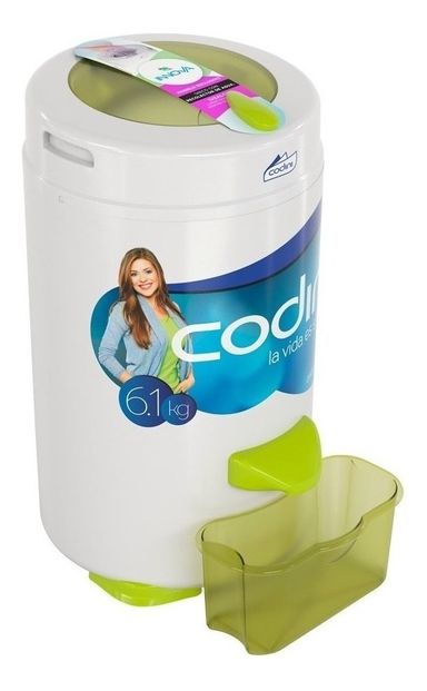 Secarropas centrífugo Codini Innova 61 eléctrico 6.1kg blanco/verde 220V
