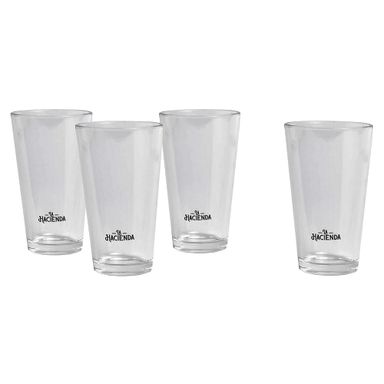 Set de Vasos Vidrio 450 Ml 4 Un La Hacienda