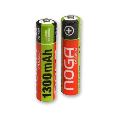 Set de dos pilas recargables AAA Noga NP-AAAM 1.3B