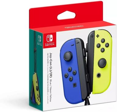 Joystick inalámbrico Nintendo Switch Joy-Con (L)/(R) LED RGB azul/amarillo neón