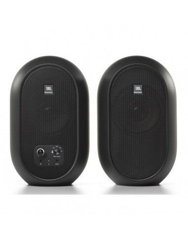 Set x2 Bafles Activos Monitores Estudio JBL J104SET Bluetooth Jack 3.5mm Ideal PC 60W RMS Clase D Amplifier Negro