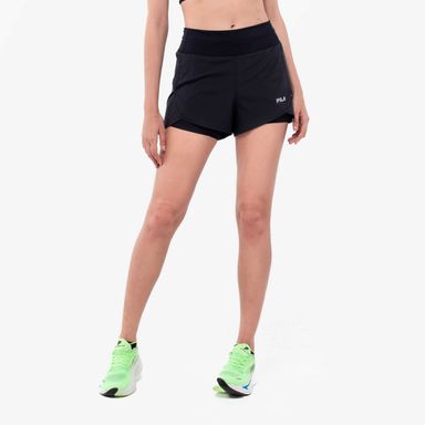 SHORTS MUJER FILA RACER RUN NEGRO
