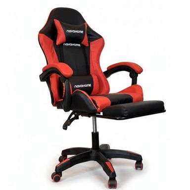 Silla Gamer Ergonómica Reclinable C/Apoyapiés Novohome Azul