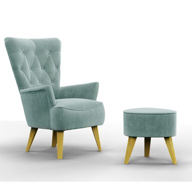 Sillon Fijo Pana Agua mas Puff Apoya Pies Lucila