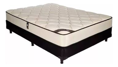Colchón Sommier Simmons Backcare Hotel Bilt 2 Plazas 190x140 Color Negro/Blanco