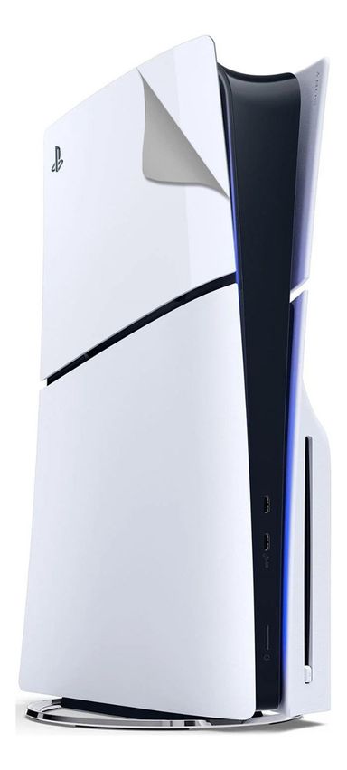 Skin Calco Vinilo Ploteo Protector Play 5 Ps5 Blanco Mate Color Ps5 Slim Con Disco