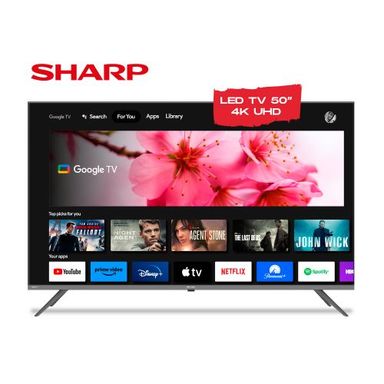 Smart TV LED 50” 4K UHD Sharp PNE040283 Google TV