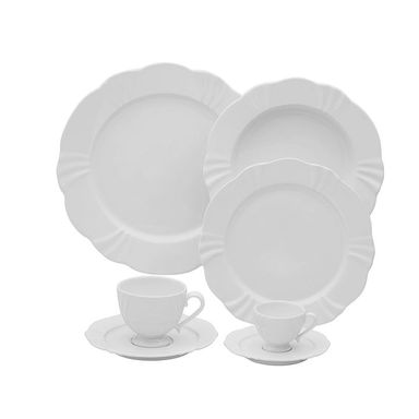 Soleil - Juego De Vajilla 42 Piezas Blanco