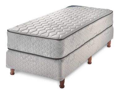 Conjunto Piero Sonno Resortes 190cmx90cm  blanco