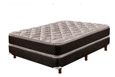 Sommier Cannon Exclusive Doble Pillow 140cm x 190cm Premium color marrón y beige