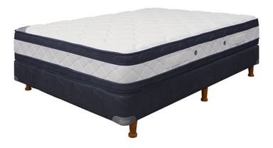 Fisher Milenium - Blanco/Azul - 2 plazas - 2 m - 1.3 m (Incluye: Con base dividida)