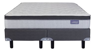Conjunto Sommier Inducol Pocket Firm Súper queen de 200cmx160cm con Resortes Individuales