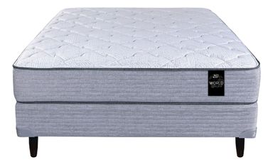 King Koil World Luxury Bradley Conjunto Colchon y Sommier 2 plazas de 190cmx130cm de Resortes Pocket