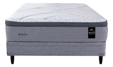 Conjunto Sommier King Koil World Luxury Brighton 2 plazas de 190x130cm de resortes con pillow