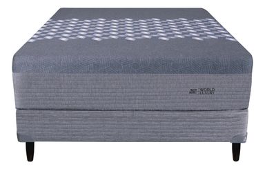 King Koil World Luxury Kingsbury sommier americana 2 plazas de 190cmx140cm resortes con pillow vsicoelástico