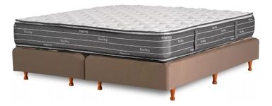 La Cardeuse Bonelltop - Marrón - King - 1.9 m - 180 cm (Incluye: Con base dividida)