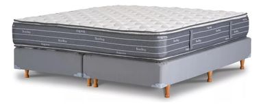 La Cardeuse Bonelltop - Gris - Queen - 1.9 m - 140 cm