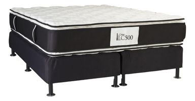 La Cardeuse LC 500 - Gris - King - 2 m - 1.8 m (Incluye: Con base dividida)