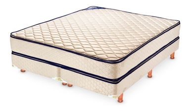 Piero Resortes Bahia Pillow - Amarillo - Queen - 1.9 m - 1.6 m (Incluye: Con base dividida)