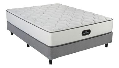 Colchón Y Sommier Simmons Deepsleep Foam 2 Plazas 190x140 Color Blanco