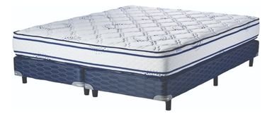 Suavestar Espuma Atmosphere - Azul/Blanco - King - 2 m - 1.8 m (Incluye: Con base dividida)
