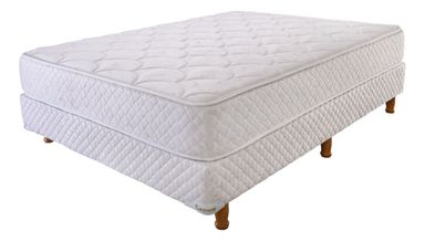 Cannon espuma Princess 2 Plazas sommier y colchon color blanco 140cm x 190cm