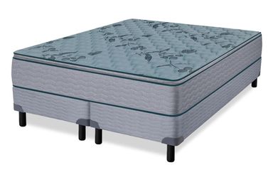 Sommier y colchón de Resortes Queen Size Zafiro Imori 160x200