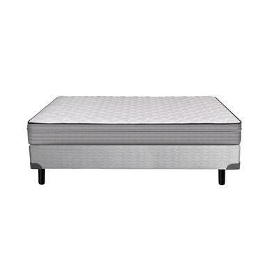 Sommier Y Colchón King (180x200) Sealy Linen SomUni Gris
