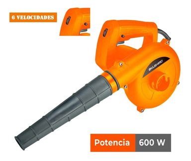 Sopladora Aspirador Electrico 600w Bolsa Recolectora Kushiro