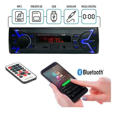 Stereo Para Auto Alien Tech 1123 Usb Aux Sd Fm Display