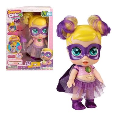 Muñeca Super Cute Sofi Emite Sonidos Cabello Rizado Amarillo