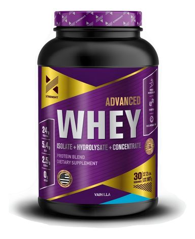 Suplemento en Polvo Xtrenght Whey Advanced Proteínas sabor Vainilla x 907g
