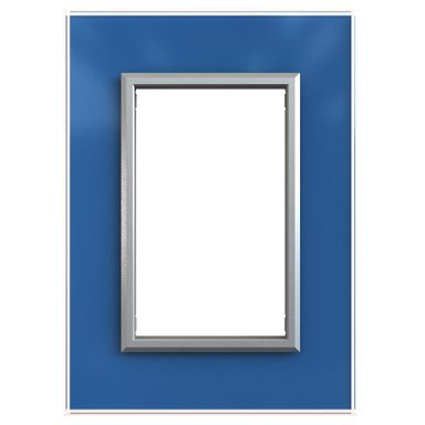 Tapa Módulo Cristal Azul 10x5 Cm Jeluz