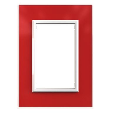 Tapa Módulo Rojo Cristal Jeluz