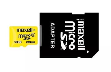 Tarjeta Memoria Micro Sd Sd 16gb Maxell Clase 10 Original Negro
