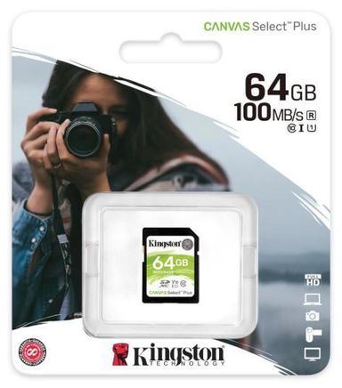 Tarjeta SD Kingston Canvas Select - 64GB
